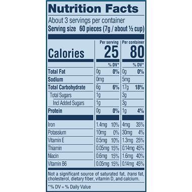 gerber puffs nutritional value