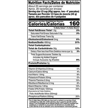 Aunt Jemima Pancake Mix Nutrition Info لم يسبق له مثيل الصور