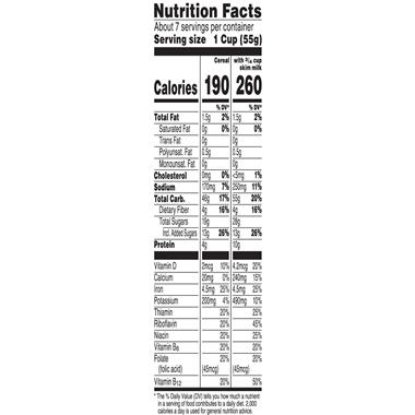 raisin bran crunch nutrition information