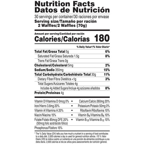 Kellogg S Eggo Homestyle Waffles 60 Ct Hy Vee Aisles Online Grocery Shopping