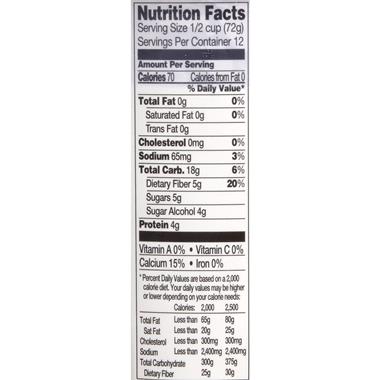 Fat Free Yogurt Nutrition Label