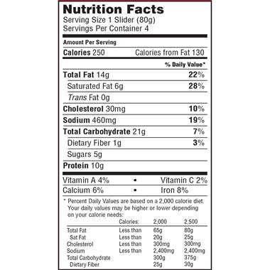 Tgi Fridays Bbq Bacon Angus Sliders Hy Vee Aisles Online Grocery Shopping