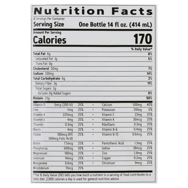 Calories in Lean Shake, Vanilla Bean from GNC