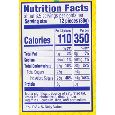 swedish fish nutrition label hy grocery aisles vee tropical candy mini