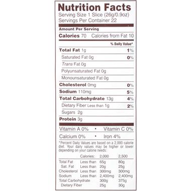 Nature S Own Honey Wheat Bread Nutrition Label | Besto Blog