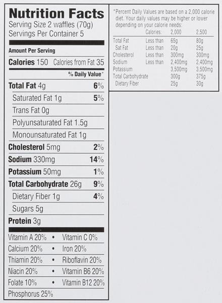 Hy Vee Chocolate Chip Waffles 10ct Hy Vee Aisles Online Grocery Shopping