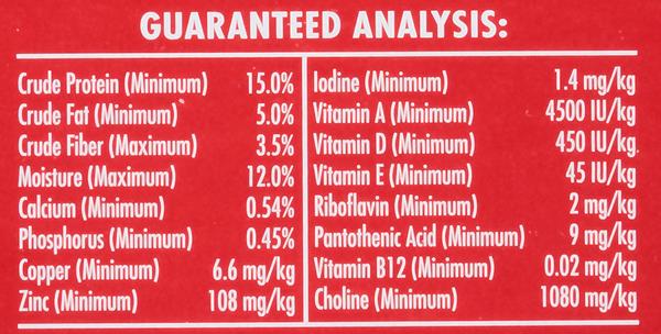 milkbone ingredients label