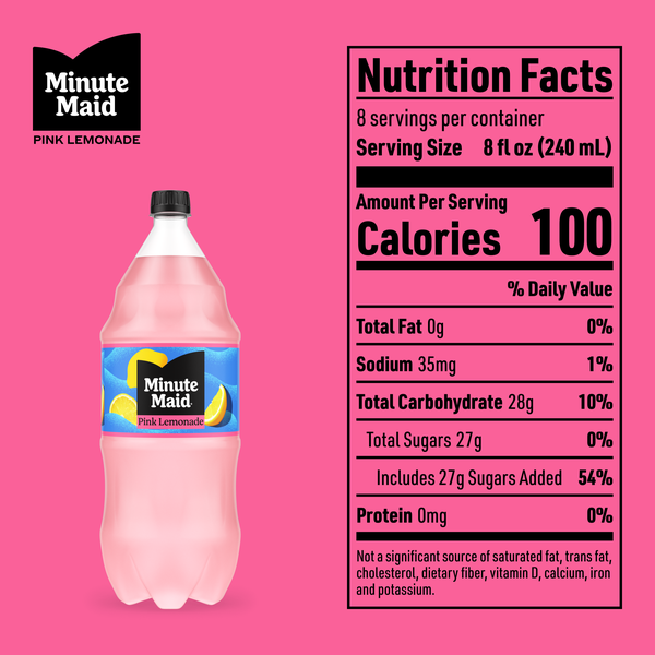 Minute Maid Pink Lemonade Bottle, 2 Liters | Hy-Vee Aisles Online