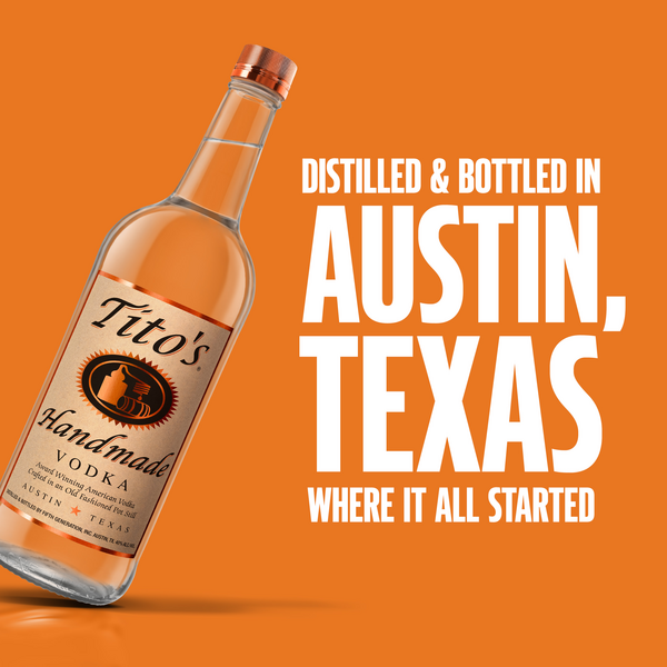 Tito's Vodka 1-Liter Bottle (Texas, USA) - The Urban Grape Boston