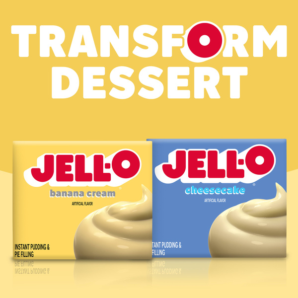Jell-O Banana Cream Instant Pudding 3.4 oz | Hy-Vee Aisles Online