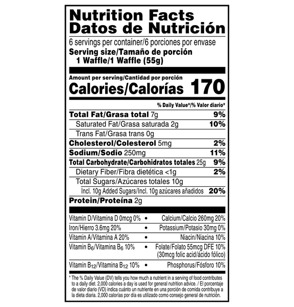 Kellogg S Eggo Thick Fluffy Cinnamon Brown Sugar Waffles 6 Ct Hy Vee Aisles Online Grocery Shopping