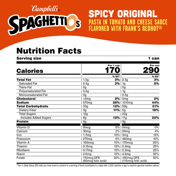 Campbell's Franks Redhot Spaghetti O's Pasta 15.8 oz ( 3 cans)