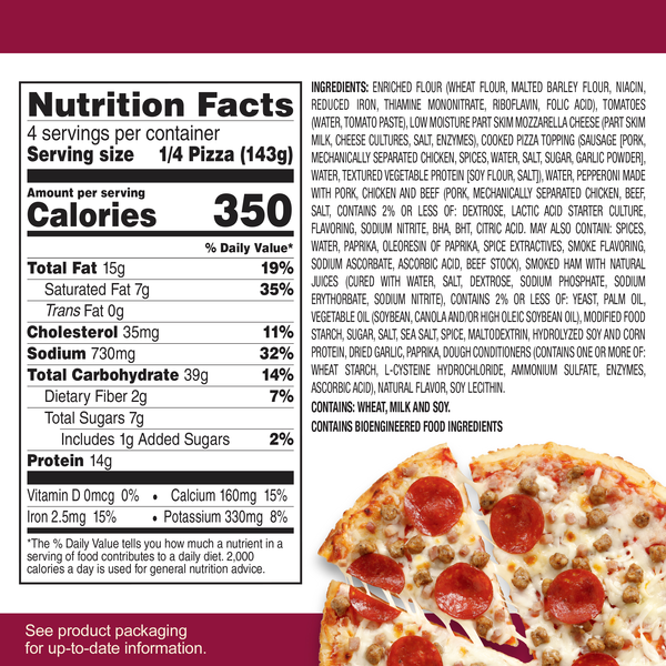 Tony's Pizzeria Style Crust Meat Trio Frozen Pizza | Hy-Vee Aisles