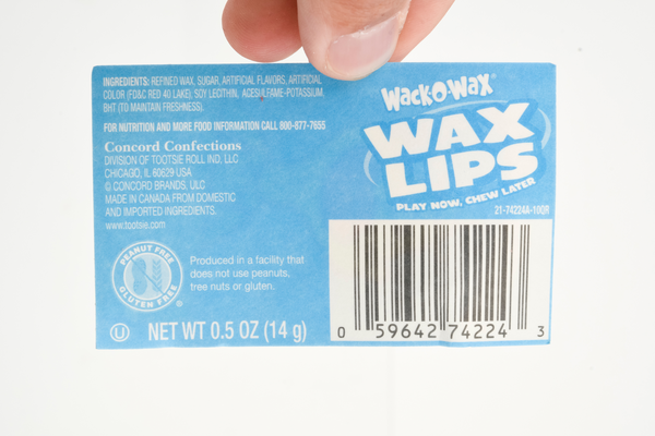 Wack-O-Wax Wax Lips Candy, 0.5 oz