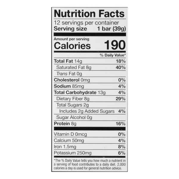 Love Good Fats Snack Bar, Coconut Chocolate Chip 12-1.38 oz | Hy-Vee ...