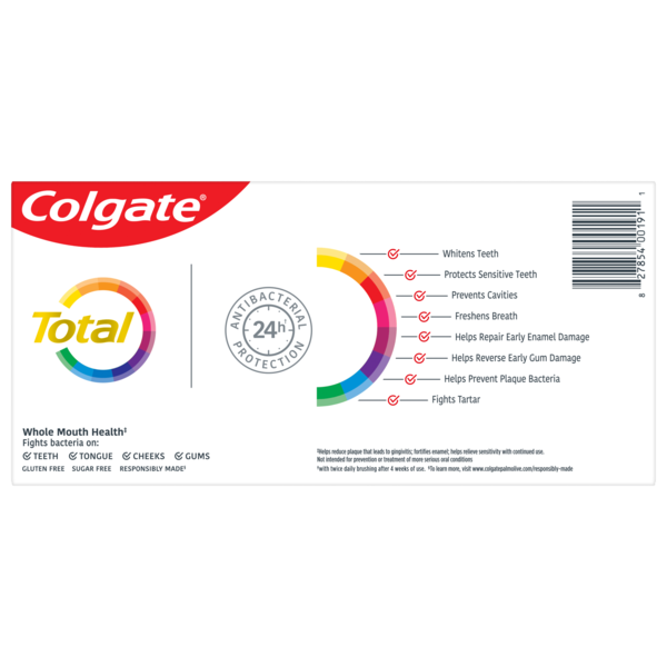 Colgate Total Toothpaste, Whitening Gel, 2 Value Pack | Hy-Vee Aisles ...