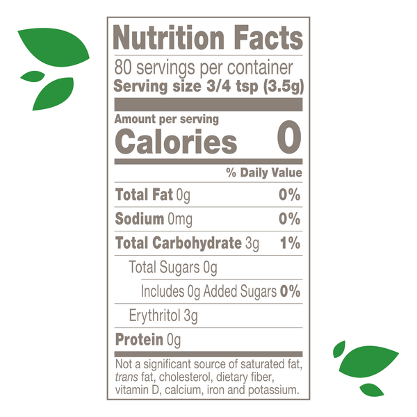 PureVia Stevia: Calories, Nutrition Analysis & More