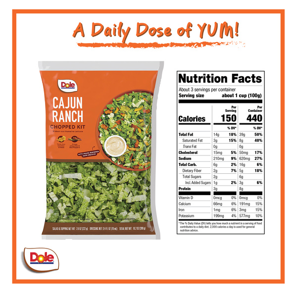 Dole Cajun Ranch Chopped Kit | Hy-Vee Aisles Online Grocery Shopping
