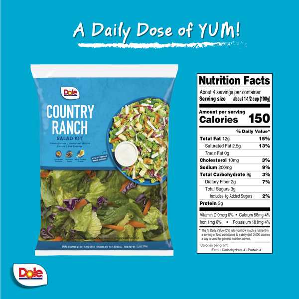 Dole Country Ranch Chopped Kit | Hy-Vee Aisles Online Grocery Shopping