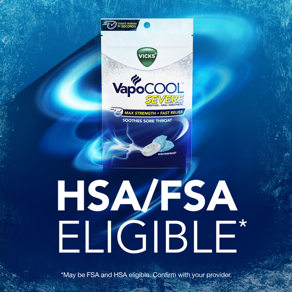 Vcold Drops Vicks VapoCOOL Winterfrost Severe Medicated Drops | Hy-Vee Aisles ...
