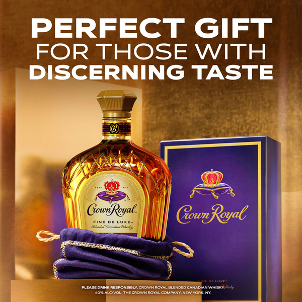 Crown Royal Fine De Luxe Blended Canadian Whisky, 200 mL | Hy-Vee